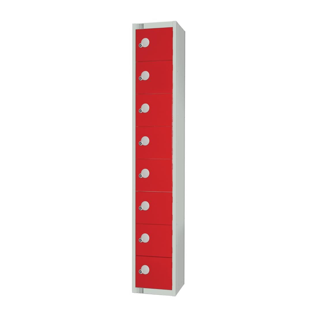 Elite Eight Door Electronic Combination Locker Red - CE103-EL Steel Lockers 300mm Deep Elite Lockers