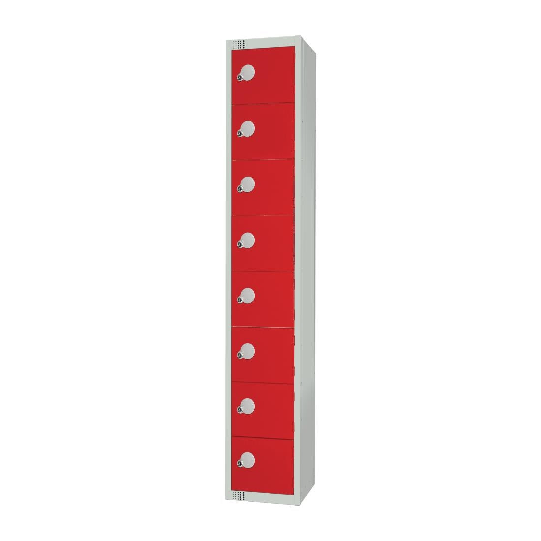 Elite Eight Door Manual Combination Locker Locker Red - CE108-CL Steel Lockers 450mm Deep Elite Lockers