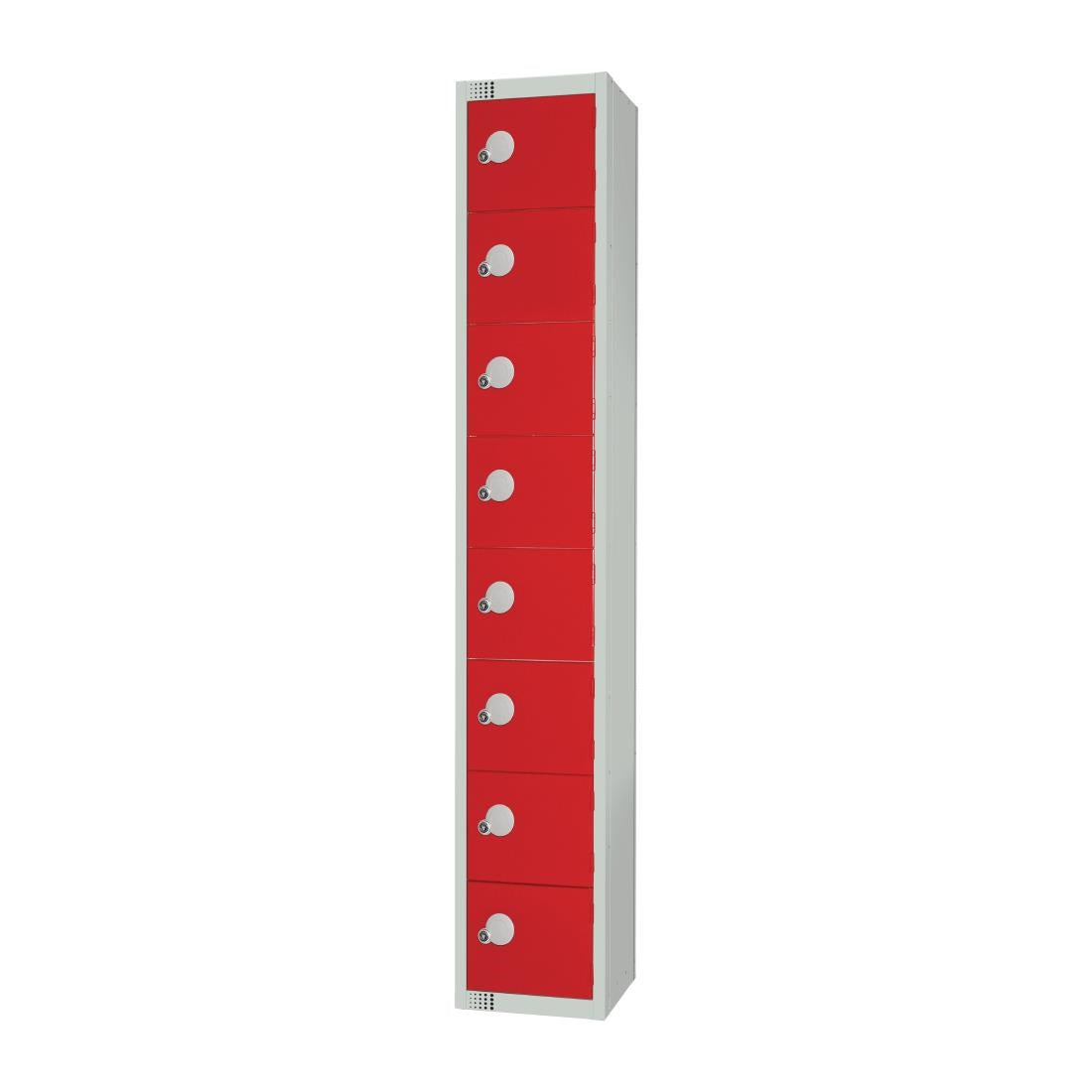 Elite Eight Door Padlock Locker Red - CE108-P Steel Lockers 450mm Deep Elite Lockers