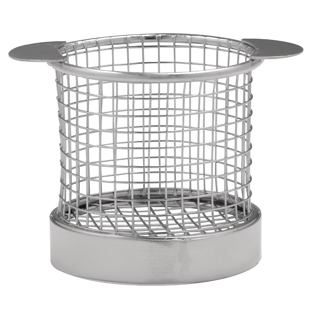Olympia Chip basket Round with Ears 80mm - CE149 Olympia