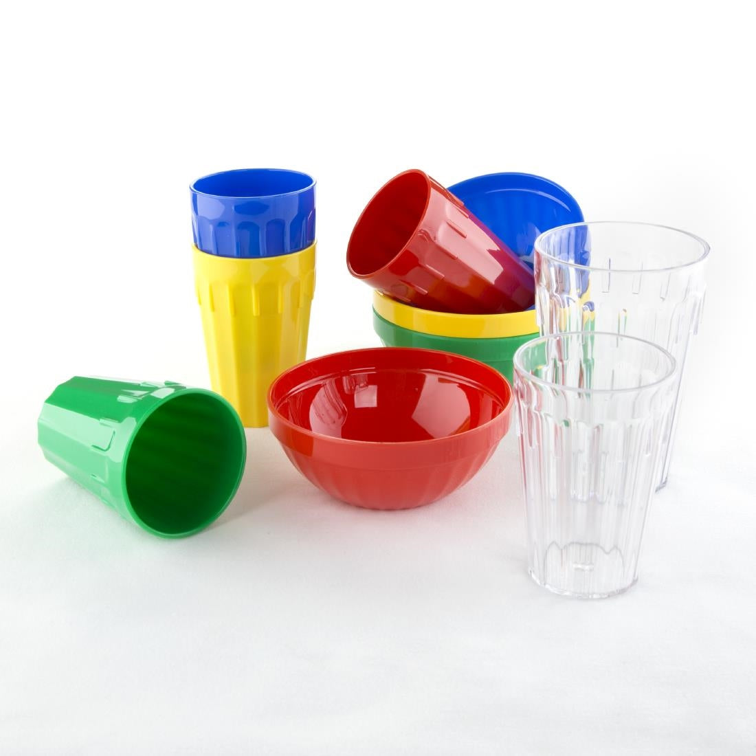 Olympia Kristallon Polycarbonate Tumblers 141.3ml (Pack of 12) - DP239 Plastic Drinkware Olympia