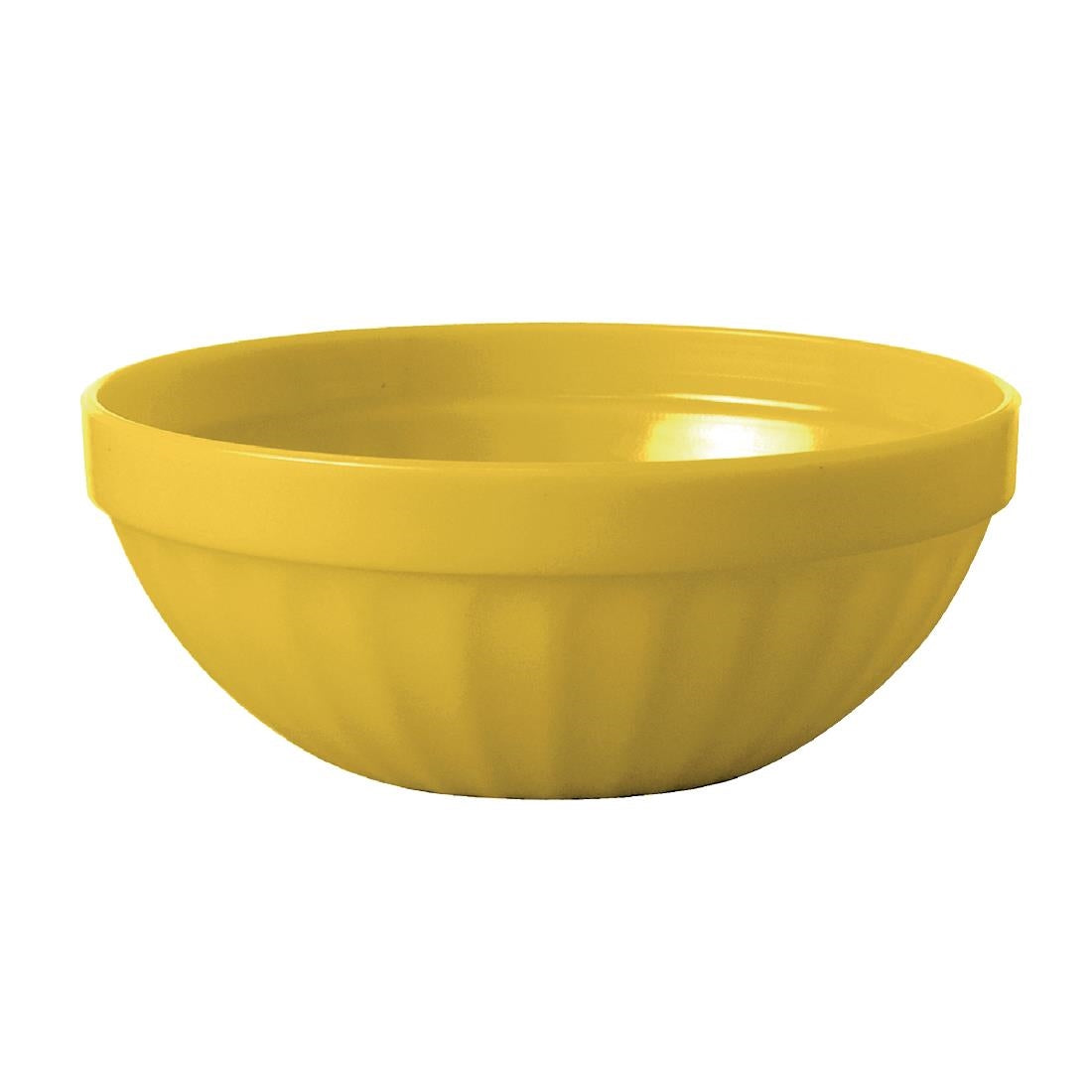 Olympia Kristallon Polycarbonate Bowls Yellow 103mm (Pack of 12) - CE274 Bowls Olympia