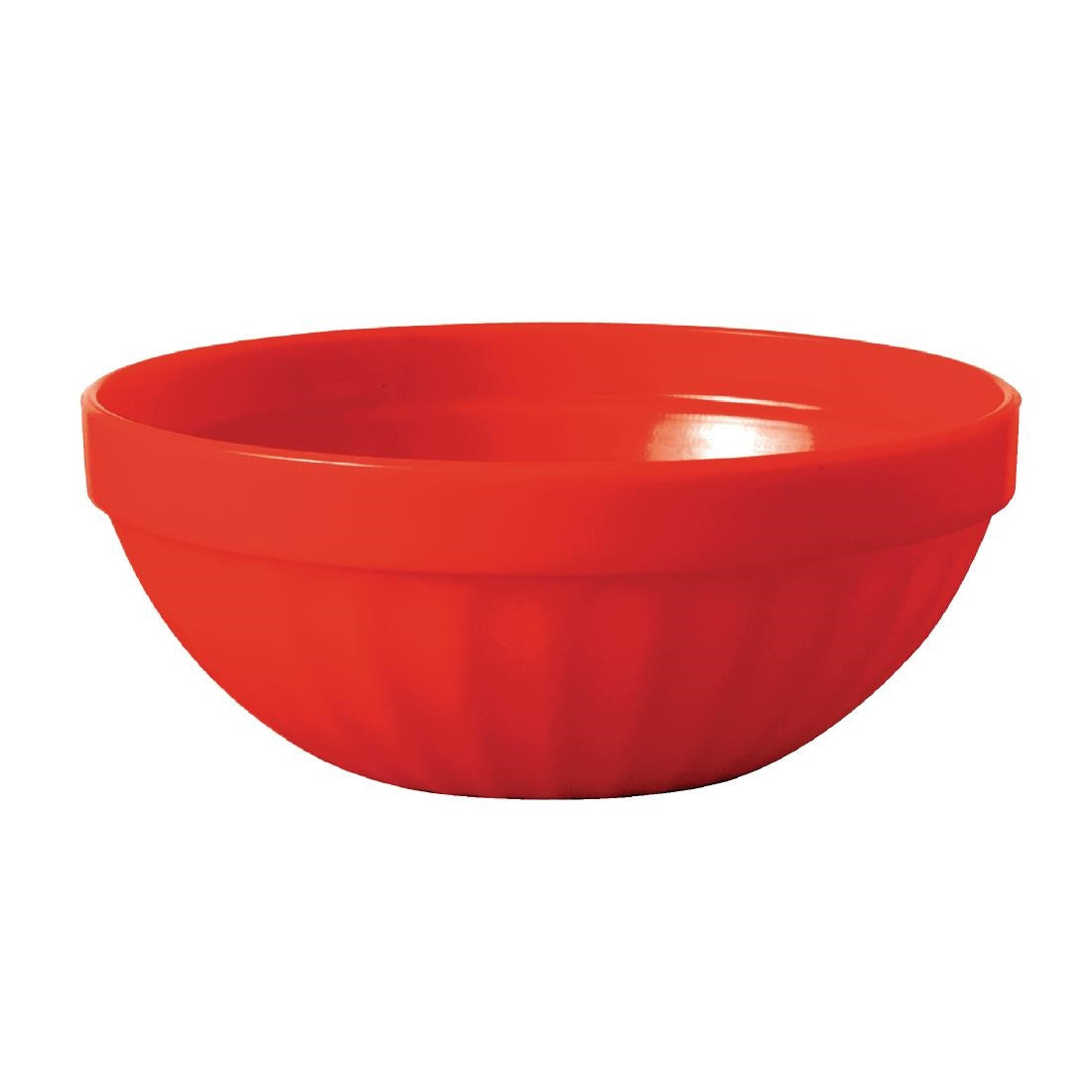 Olympia Kristallon Polycarbonate Bowls Red 103mm (Pack of 12) - CE277 Bowls Olympia