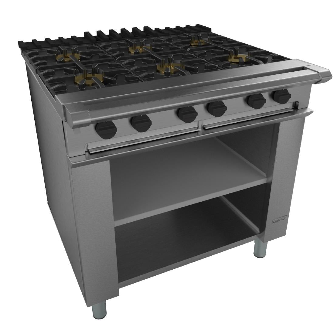Falcon Chieftain 6 Burner Boiling Table on Legs Natural Gas G1060X - CE387-N Falcon