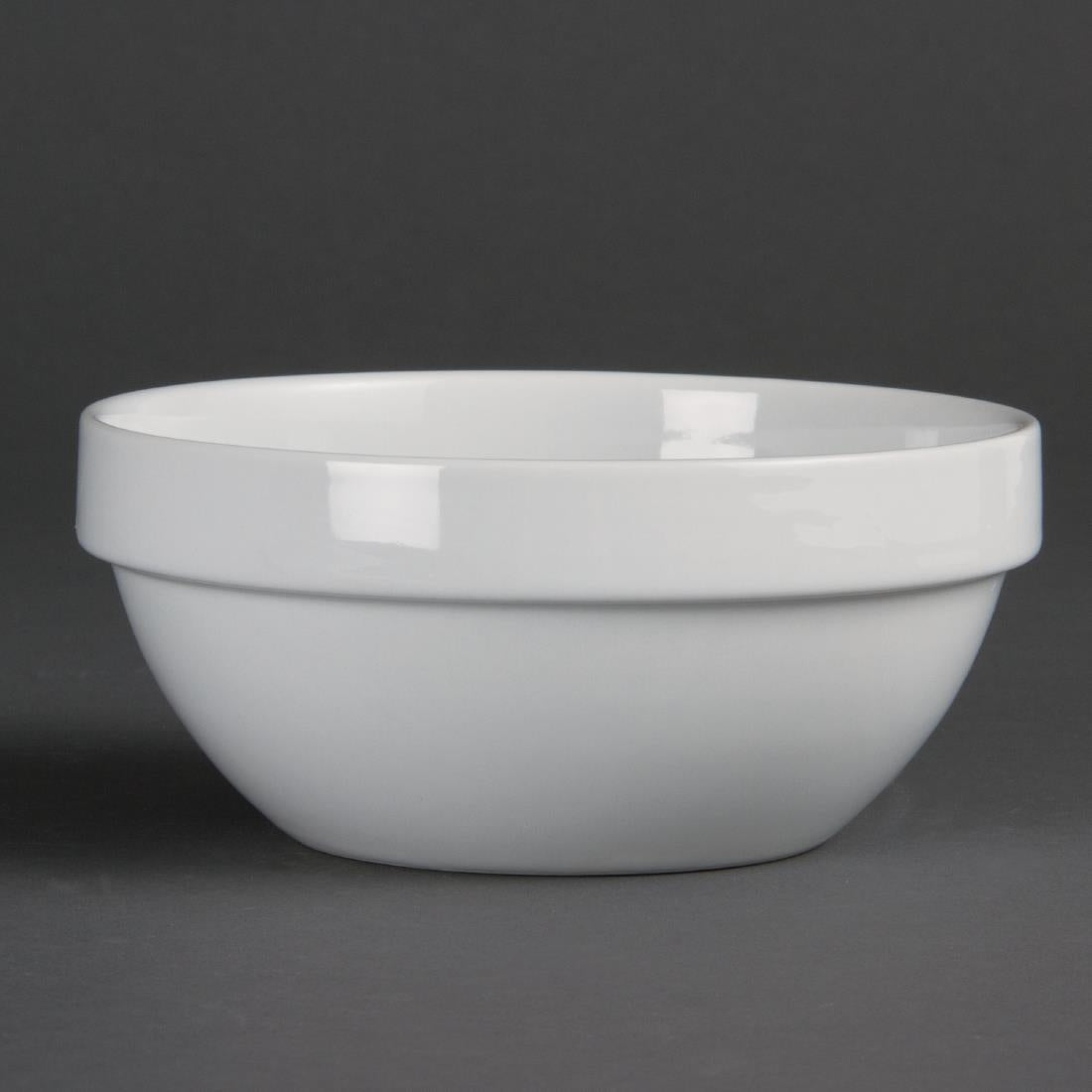 Olympia Whiteware Cereal Bowls 145mm 540ml (Pack of 12) - CE530 Bowls Olympia