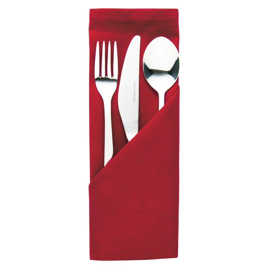 Occasions Polyester Napkins Burgundy (Pack of 10) - HB566 Mitre Essentials