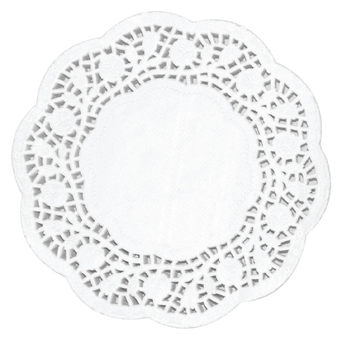 Olympia Round Paper Doilies 165mm (Pack of 250) - CE991 Pastry Doilies Olympia