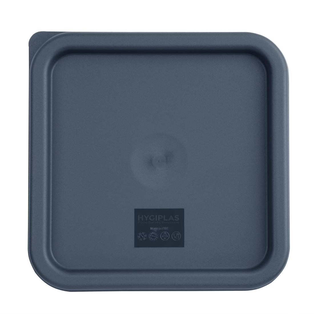 Hygiplas Square Food Storage Container Lid Blue Medium - CF044 Hygiplas