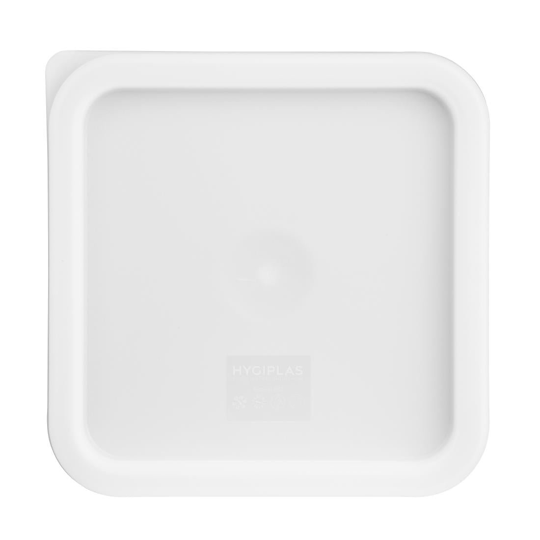 Hygiplas Square Food Storage Container Lid White Medium - CF050 Hygiplas