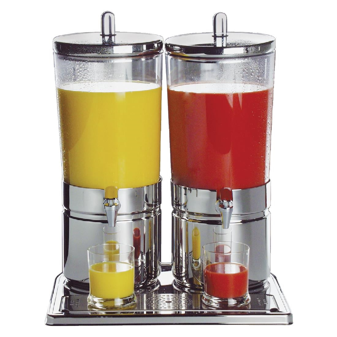 APS Stainless Steel Juice Dispenser Double - CF066 APS