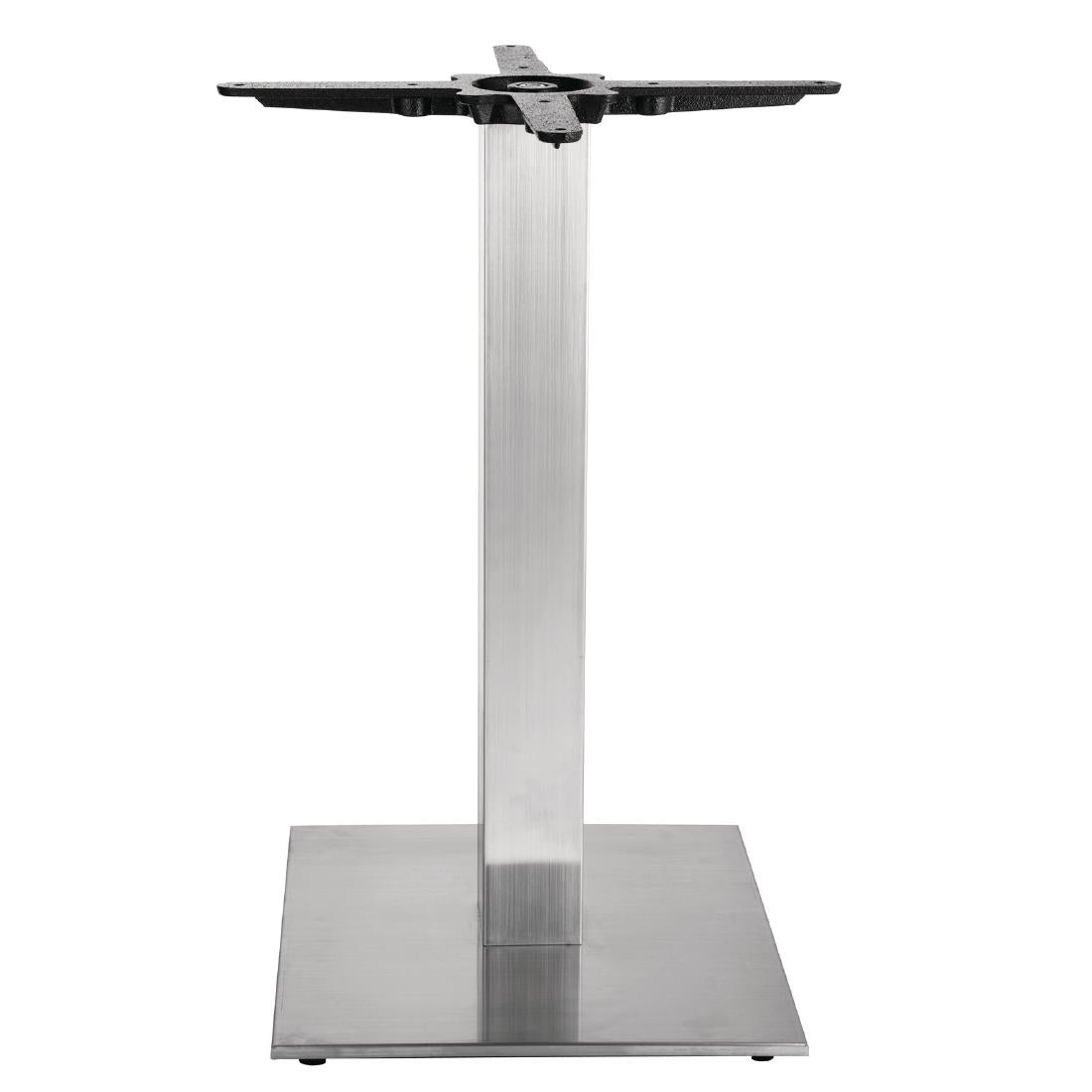 Bolero Stainless Steel Square Table Base - CF157 Poseur Height Table Bases Bolero