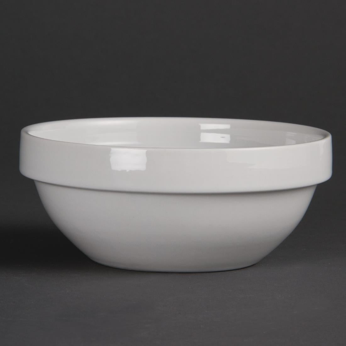 Olympia Whiteware Stacking Bowls 130mm (Pack of 12) - CF354 Bowls Olympia