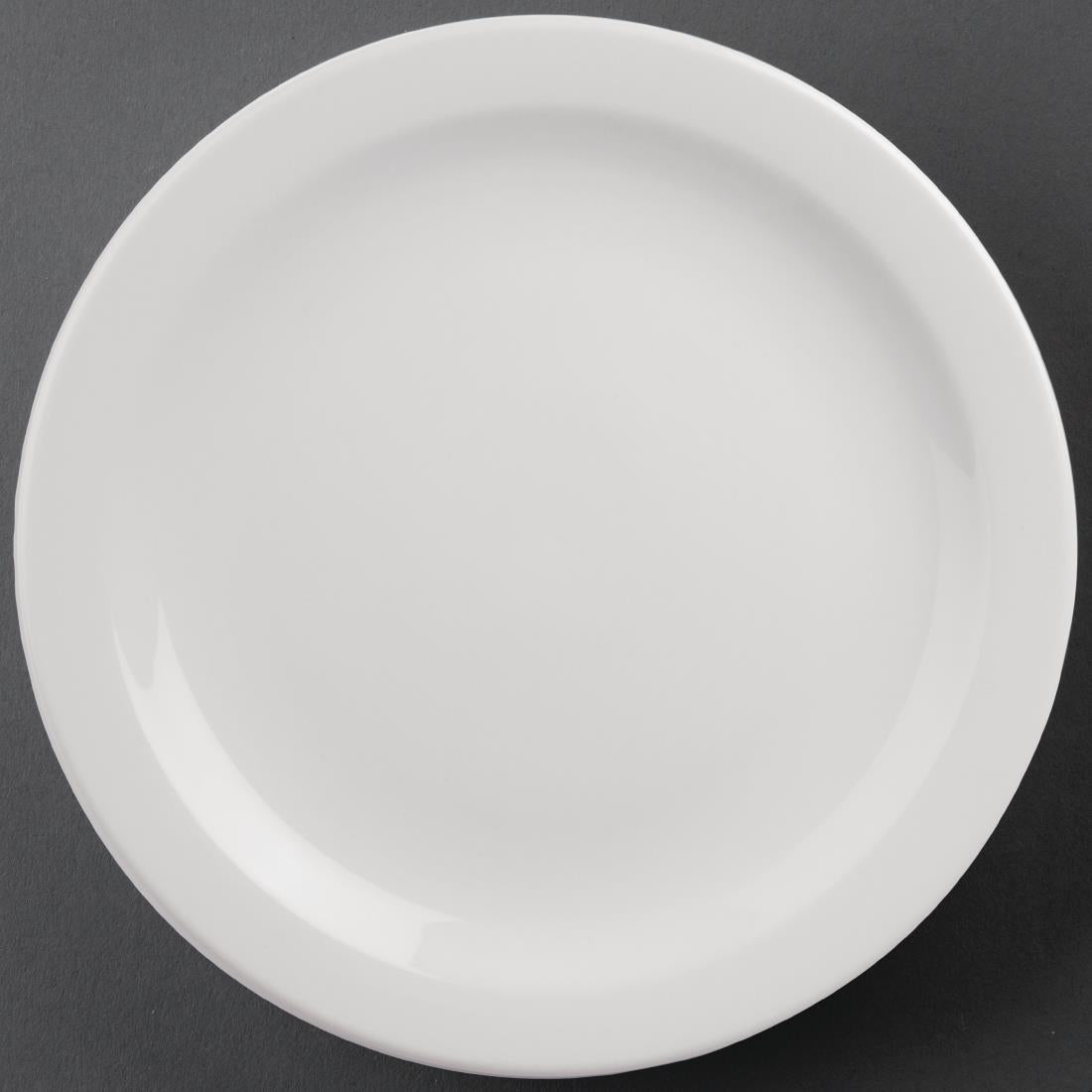 Olympia Athena Narrow Rimmed Plates 284mm/11 1/4 (Pack of 6) - CF365 Plates Olympia
