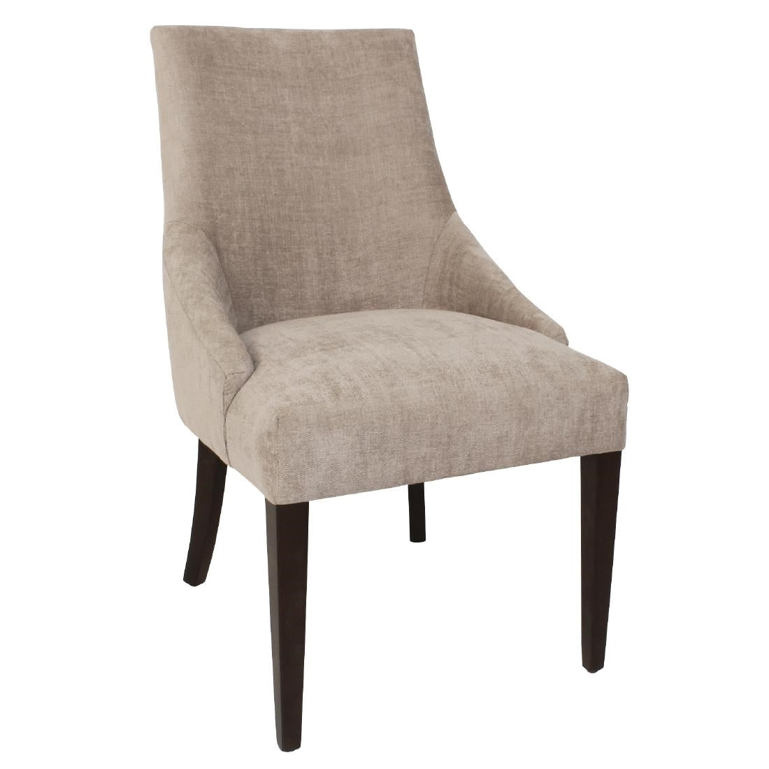 Bolero Neutral Finesse Dining Chairs (Pack of 2) - CF367 Upholstered Dining Chairs Bolero