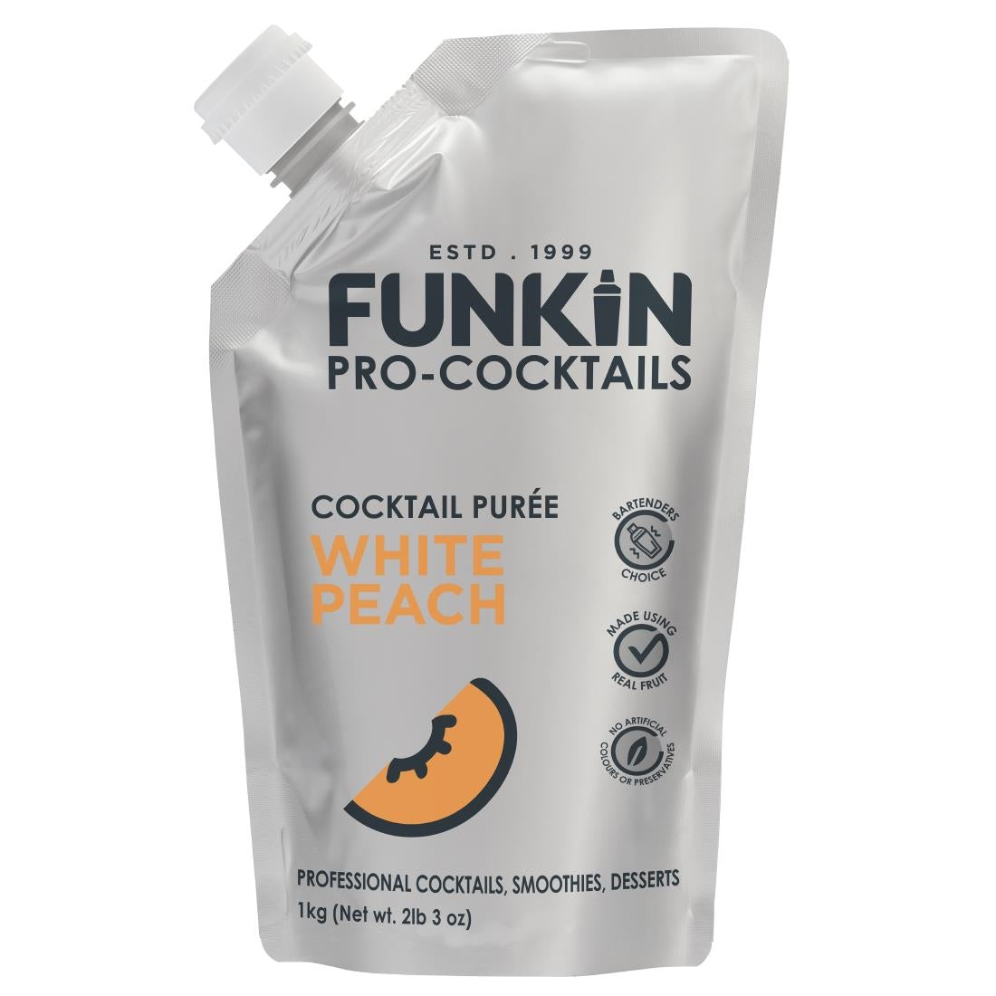 Funkin Puree White Peach 1kg - CF725 Funkin