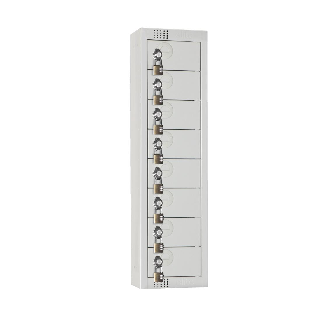 Elite Personal Effects Locker 8 Door Grey Padlock - CF754-PF Personal Effects Lockers Elite Lockers