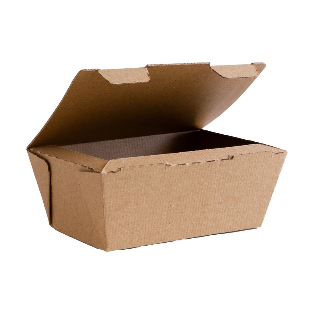 Vegware Compostable Microflute Takeaway Box 6x5" (Pack 300) - CF885 Takeaway Food Containers Vegware