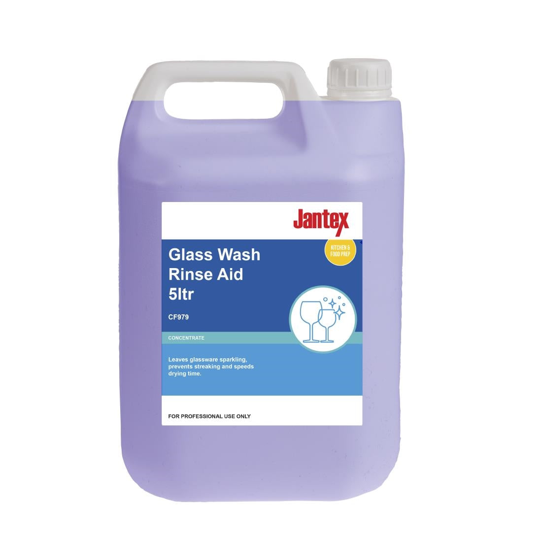Jantex Glasswasher Rinse Aid Concentrate 5Ltr - CF979 Jantex