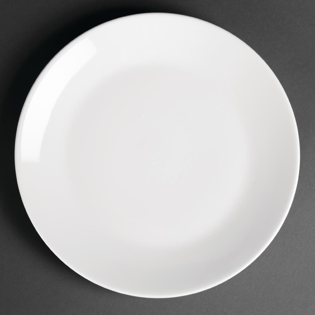 Royal Porcelain Classic White Coupe Plates 240mm (Pack of 12) - CG004 Plates Royal Porcelain