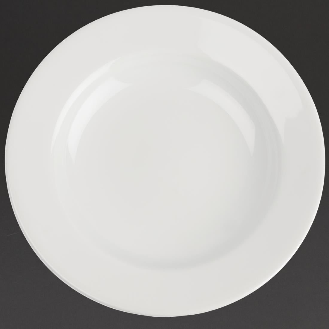 Royal Porcelain Classic White Wide Rim Plates 280mm (Pack of 12) - CG010 Plates Royal Porcelain