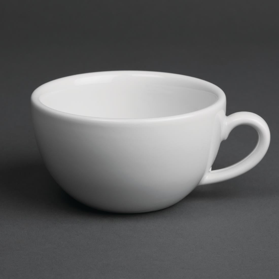 Royal Porcelain Classic White Cappuccino Cups 200ml (Pack of 12) - CG023 Cups and Mugs Royal Porcelain