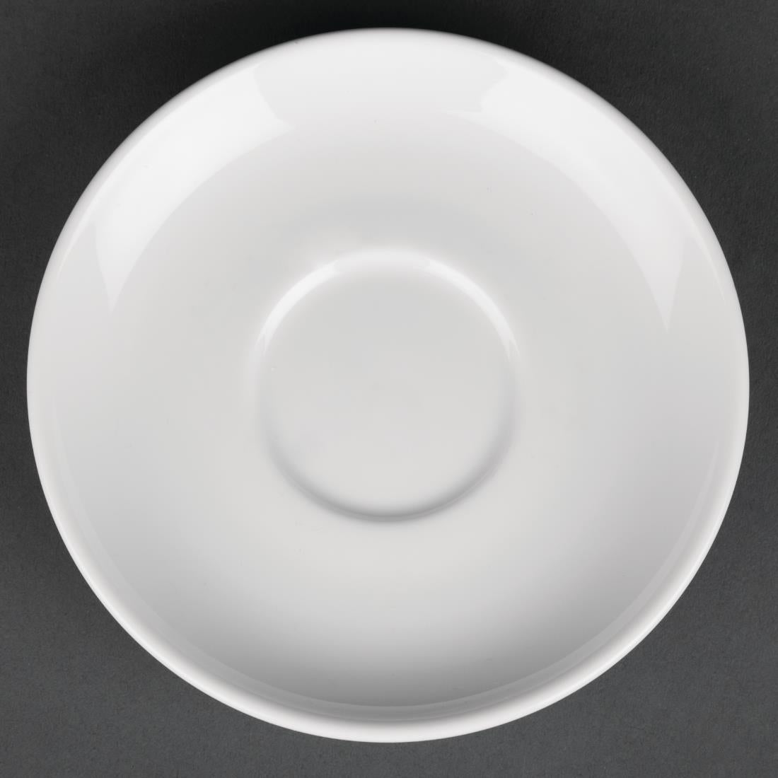 Royal Porcelain Classic White Espresso Cups Saucer 125mm (Pack of 12) - CG034 Cups and Mugs Royal Porcelain