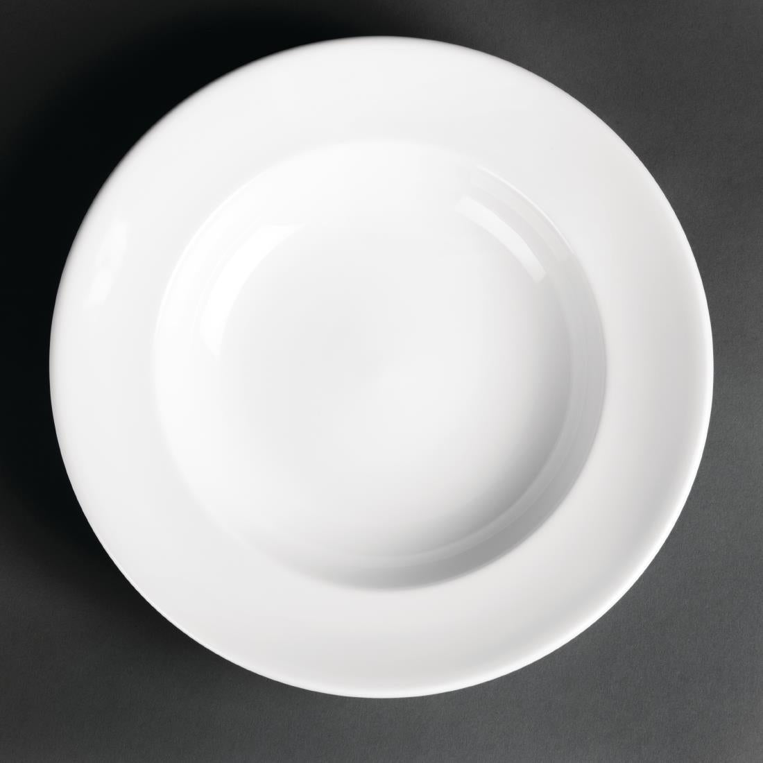 Royal Porcelain Classic White Pasta Plates 260mm (Pack of 12) - CG057 Plates Royal Porcelain