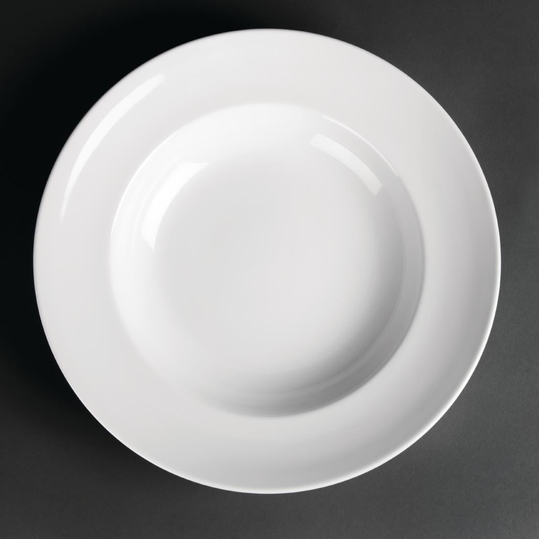 Royal Porcelain Classic White Pasta Plates 300mm (Pack of 12) - CG058 Plates Royal Porcelain