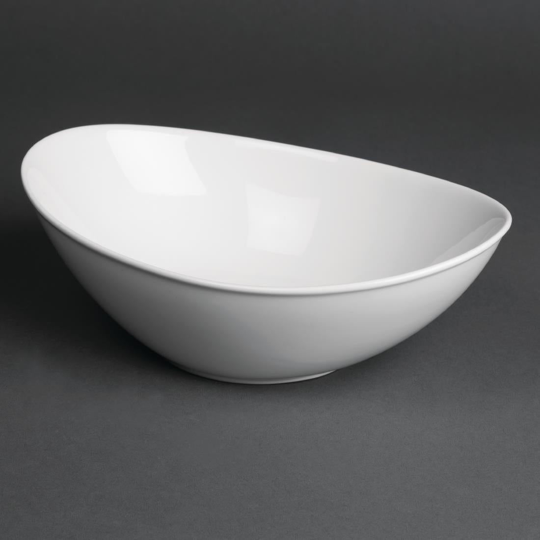 Royal Porcelain Classic White Salad Bowls 200mm (Pack of 6) - CG060 Bowls Royal Porcelain