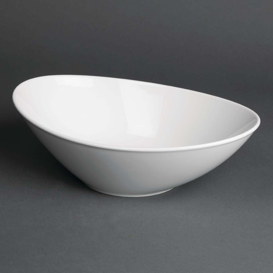 Royal Porcelain Classic White Salad Bowls 250mm (Pack of 6) - CG061 Bowls Royal Porcelain