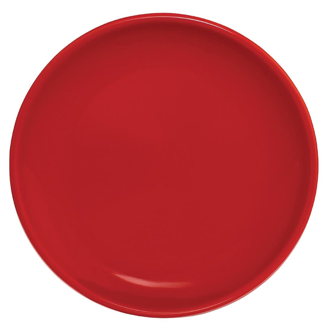 Olympia Cafe Coupe Plate Red - 205mm 8" (Box 12) - CG352 Plates Olympia