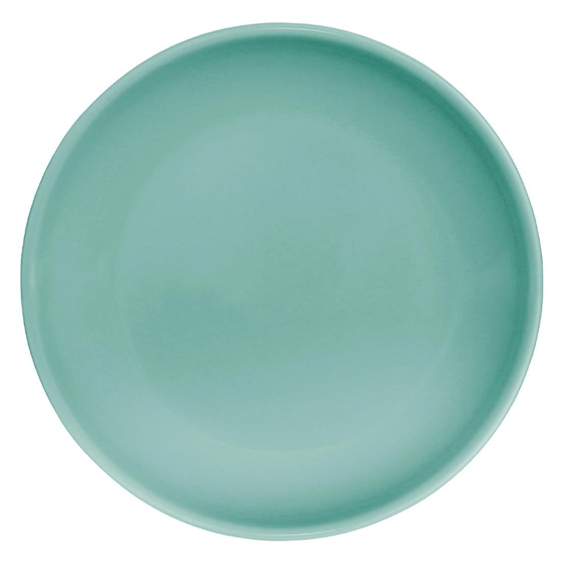Olympia Cafe Coupe Plate Aqua - 205mm 8" (Box 12) - CG355 Plates Olympia