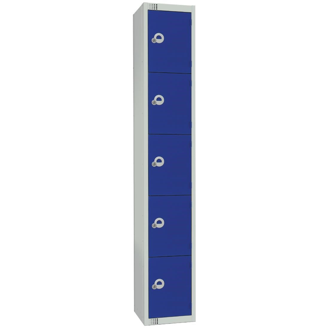 Elite Five Door Camlock Locker Blue - CG617-C Steel Lockers 450mm Deep Elite Lockers