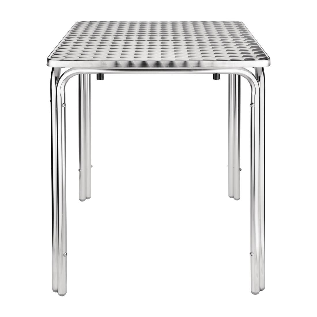 Bolero Steel and Aluminium Square Leg Table 600mm - CG837 Steel Tables Bolero