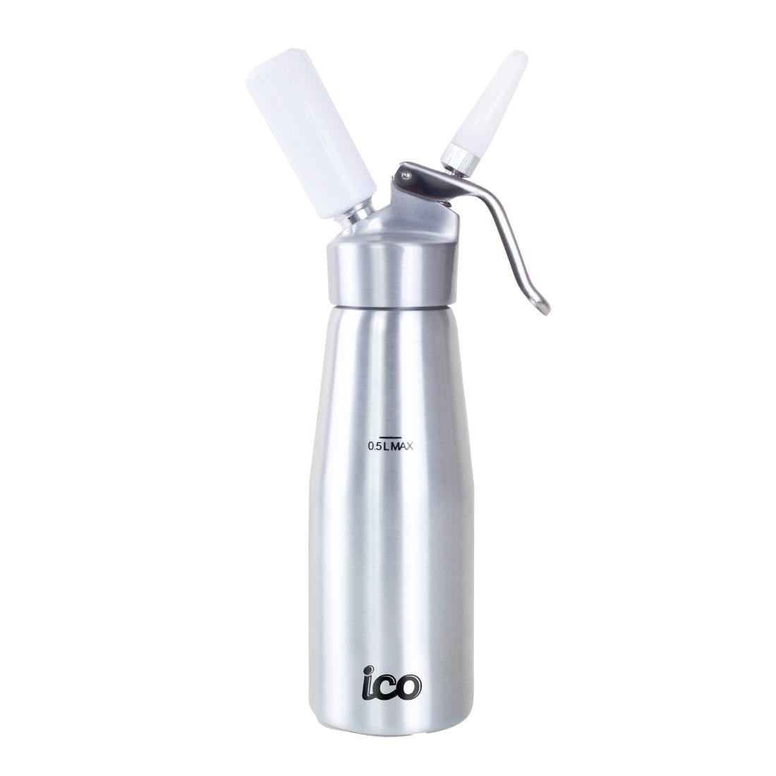 ICO Aluminium Whipped Cream Dispenser Silver 500ml - CH036 ICO