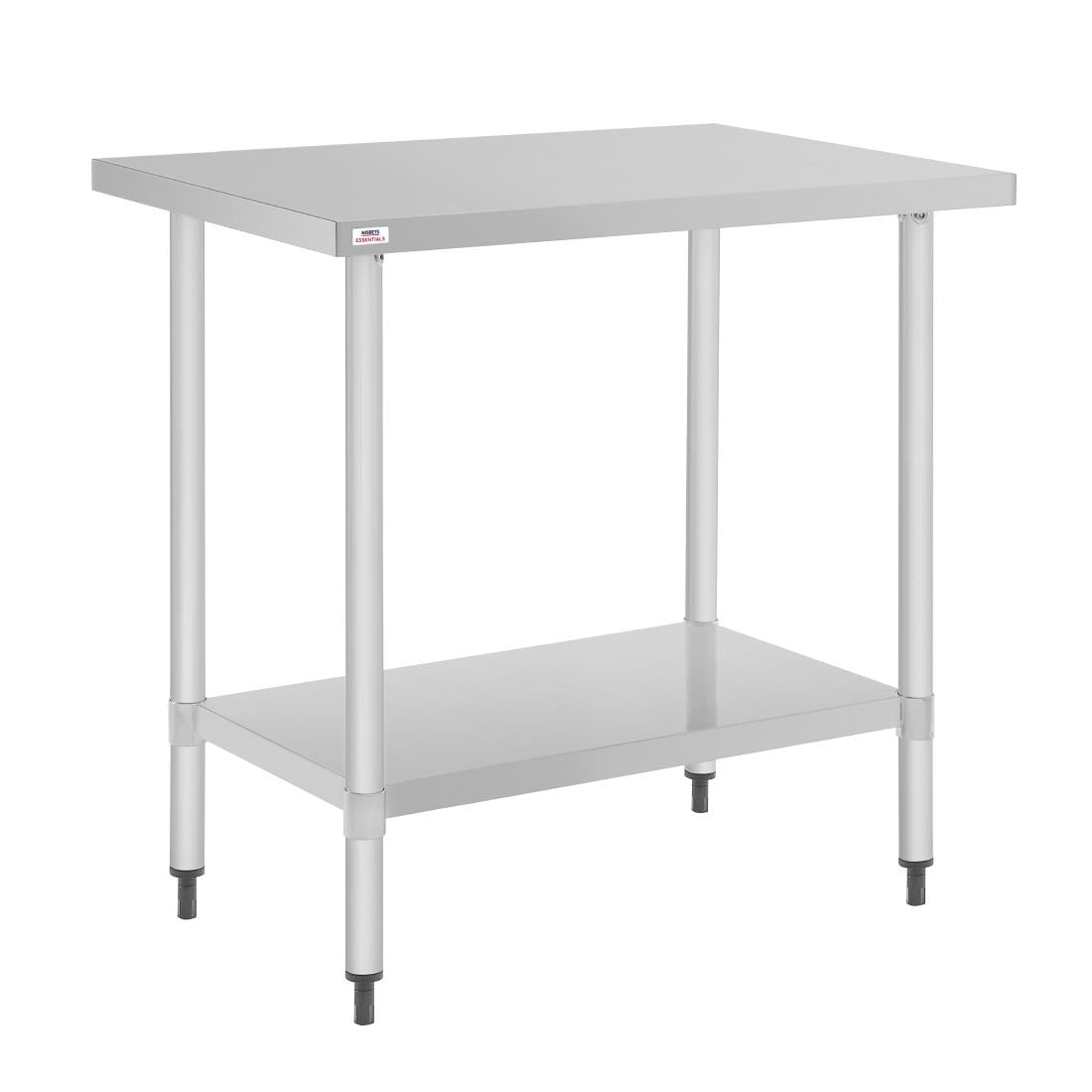 Nisbets Essentials Self Assembly Stainless Steel Table 800 x 600mm - CH059 Stainless Steel Centre Tables Nisbets Essentials