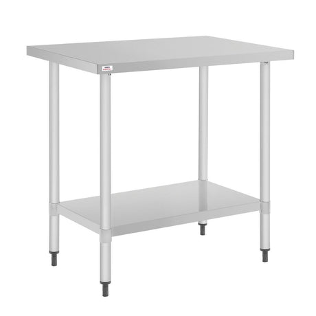Nisbets Essentials Self Assembly Stainless Steel Table 800 x 600mm - CH059 Stainless Steel Centre Tables Nisbets Essentials