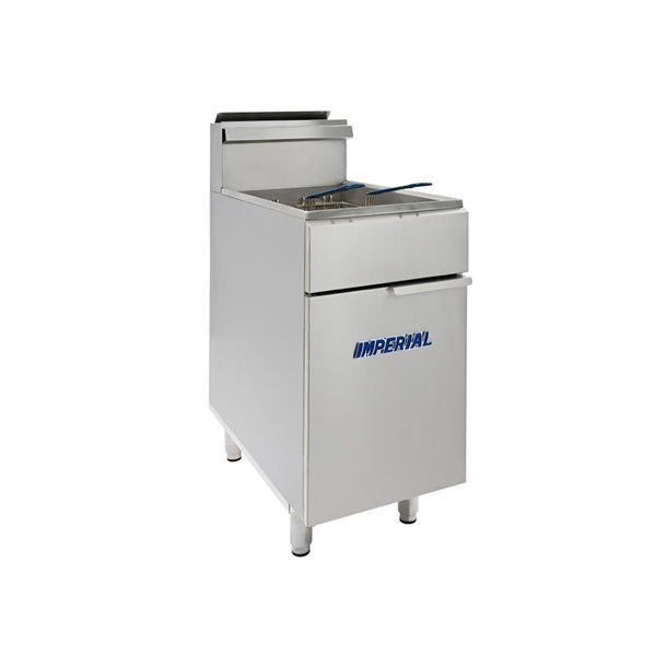Imperial Single Tank Twin Basket Freestanding Natural Gas Fryer IFS-40-OP - CH864-N Freestanding Gas Fyers Imperial