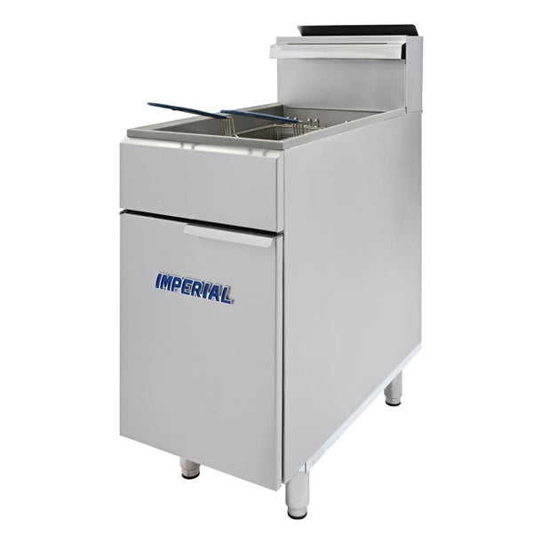 Imperial Single Tank Twin Basket Freestanding Natural Gas Fryer IFS-50-OP - CH865-N Freestanding Gas Fyers Imperial