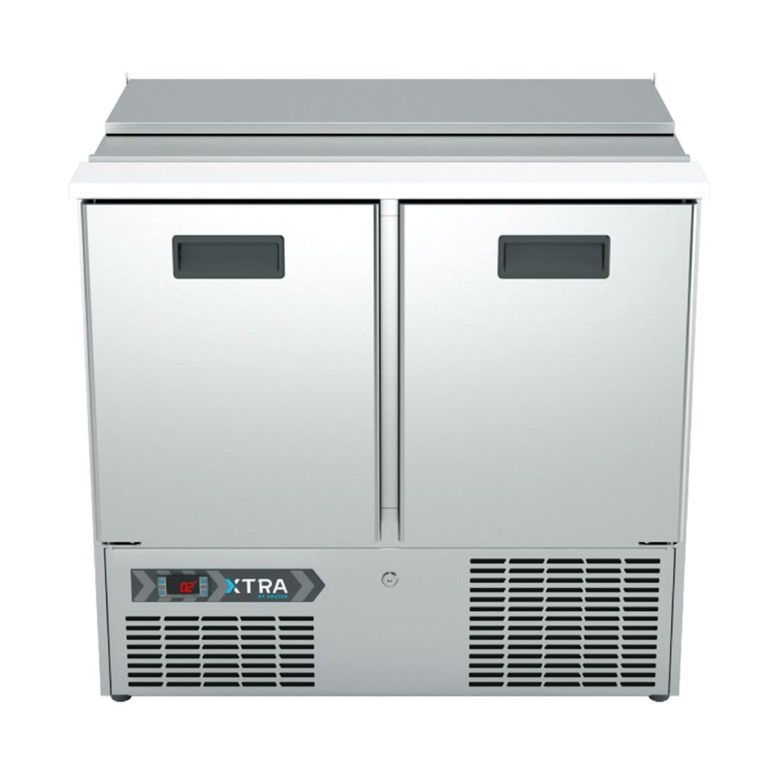 Foster Two Section XTRA Saladette Counter Fridge St/St Ext/Int XRS-2H 33-270 - CH956 Foster Refrigerator