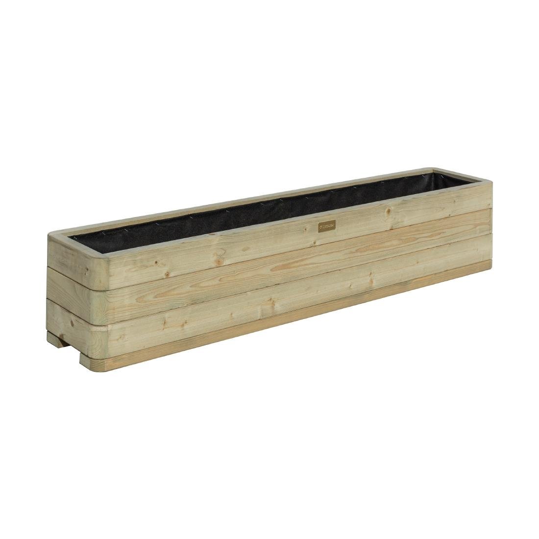 Rowlinson Marberry Layer Rectangular Wooden Planter 150cm - CH983 Rowlinson