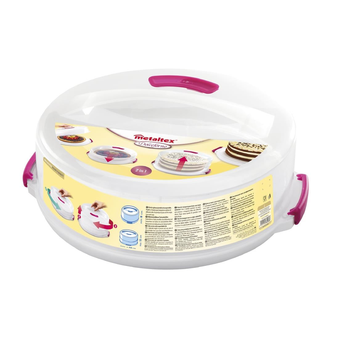 Metaltex Adjustable Cake Carrier 30cm - CJ113 Metaltex