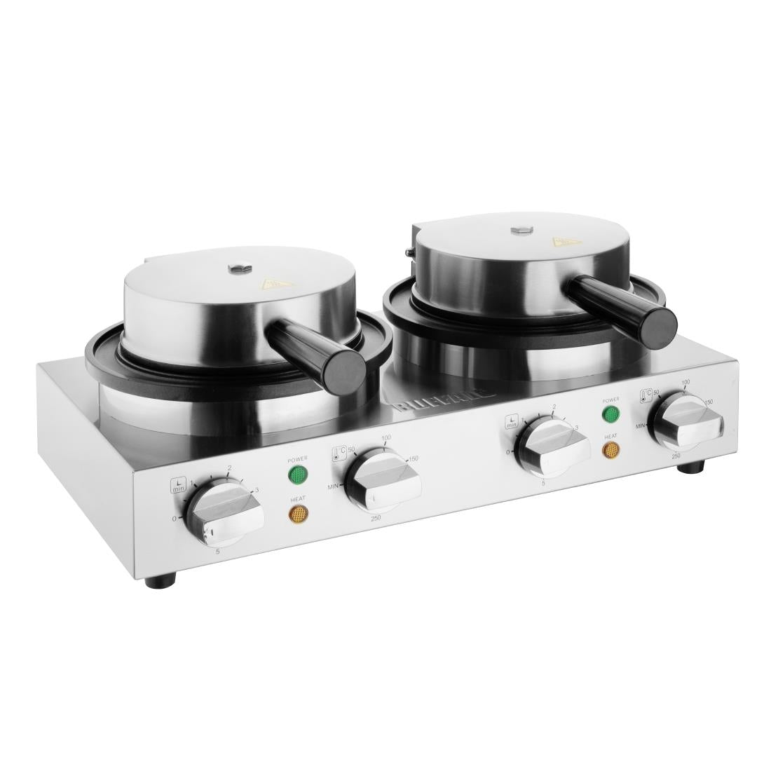 Buffalo Double Round Belgian Waffle Maker - CJ533 Waffle Makers Buffalo