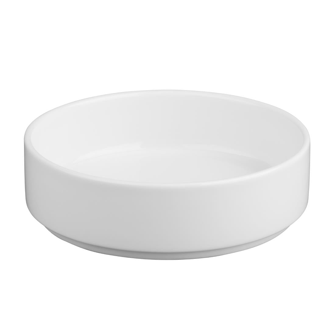 Olympia Whiteware Flat Walled Bowls 152mm (Pack of 6) - CK070 Bowls Olympia