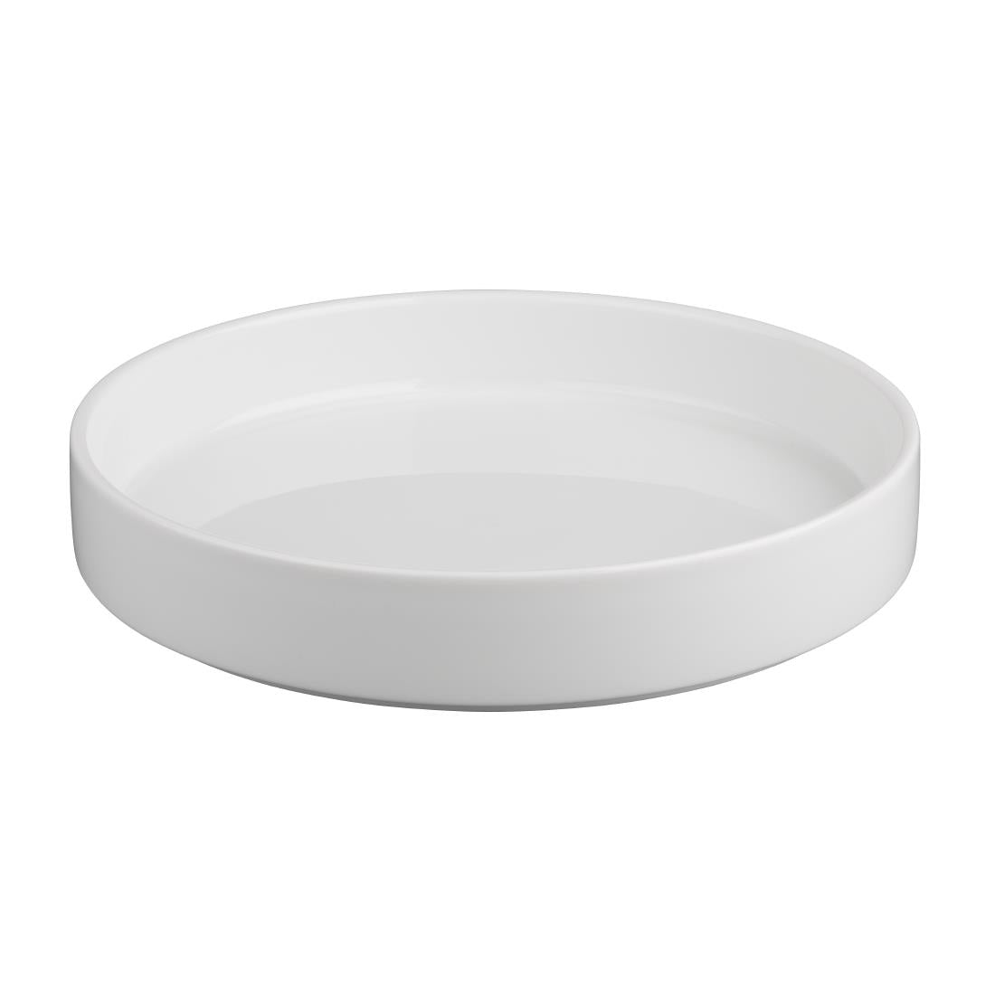 Olympia Whiteware Flat Walled Bowls 270mm (Pack of 4) - CK072 Bowls Olympia