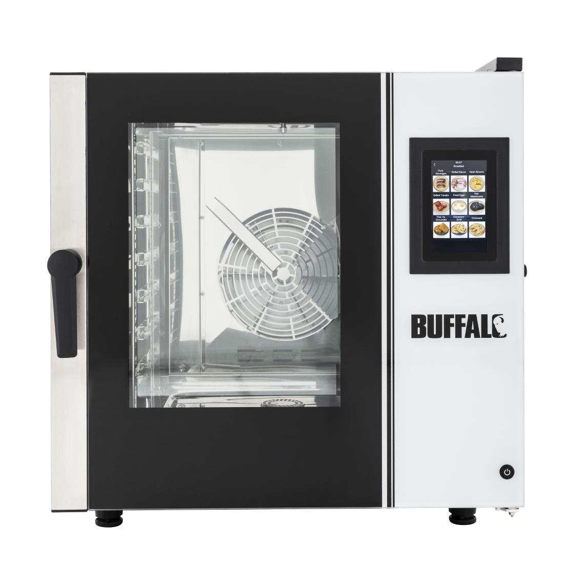 Buffalo Freestanding Smart Touchscreen Combi Oven 7 x GN 1/1 with Installation Kit - SA770 Buffalo