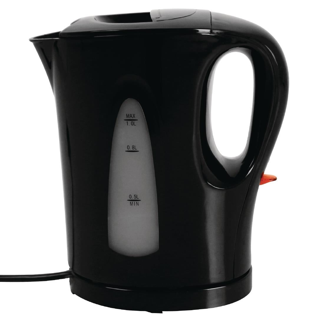 Caterlite Hotel Room Kettle Black 1Ltr - CJ886 Caterlite