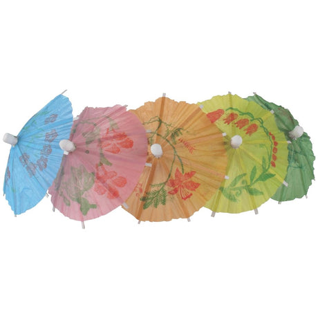 Fiesta Recyclable Paper Parasols Mixed Colours (Pack of 144) - CL443  Fiesta