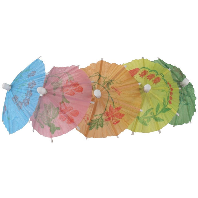 Fiesta Recyclable Paper Parasols Mixed Colours (Pack of 144) - CL443  Fiesta