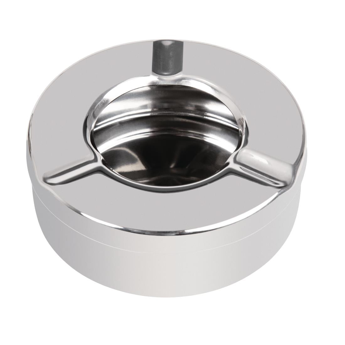 Olympia Stainless Steel Windproof Ashtray 90mm (Pack of 6) - CM368 Olympia